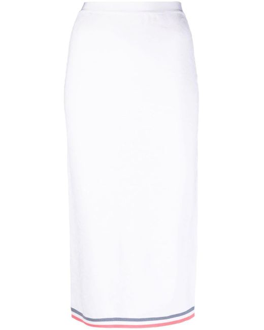 Falda de tubo con motivo estampado Fendi de color White
