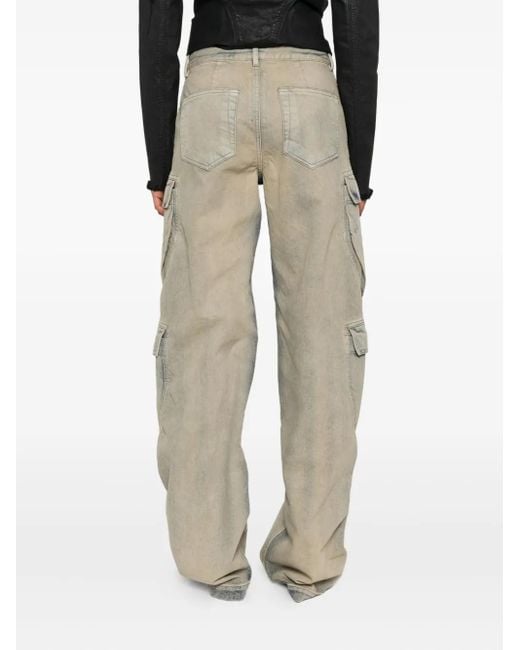 Rick Owens Gray Cargo Pocket Jeans
