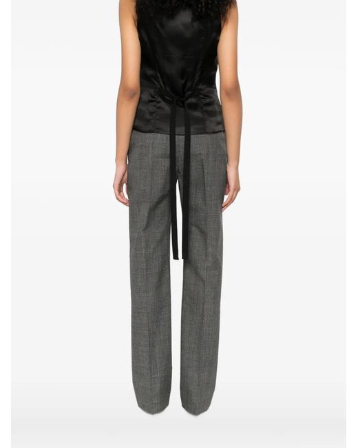 McQueen Black Tie Waist Vest