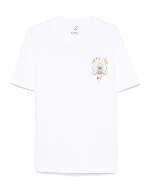 メンズ Casablanca Casa Way Tシャツ White