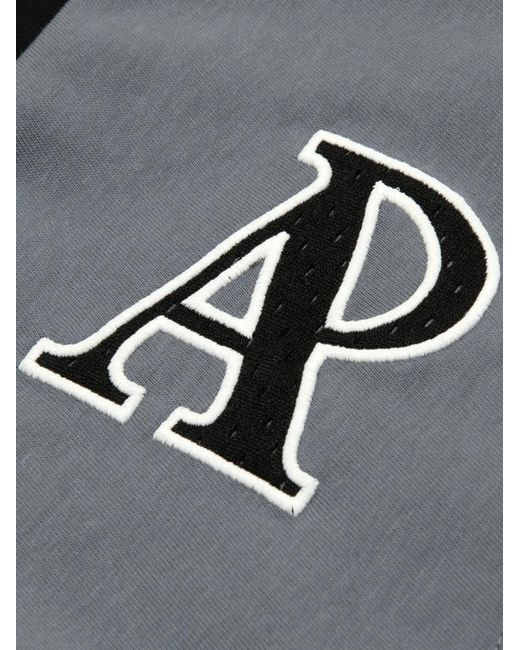 Aape By A Bathing Ape Black Logo-Patch Panelled T-Shirt for men