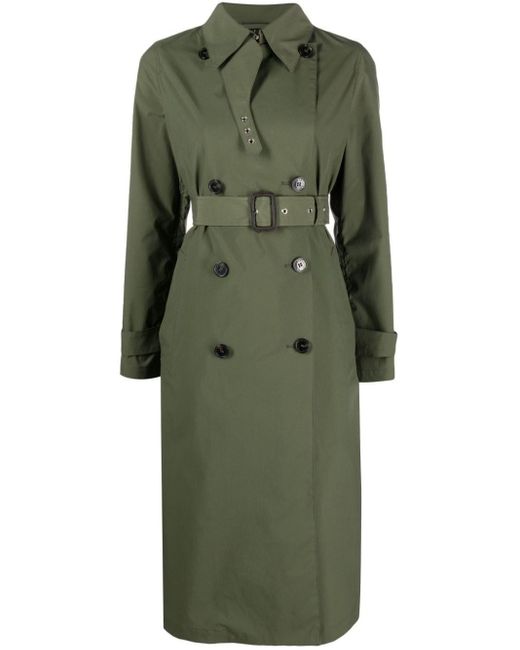 Mackintosh Green Polly Double-breasted Trench Coat