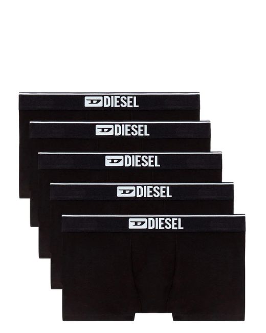 DIESEL Black Umbx-Damien Boxers (Set Of Five) for men