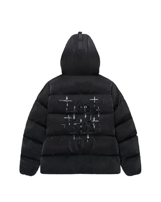 RTA Black Grant Puffer Jacket for men