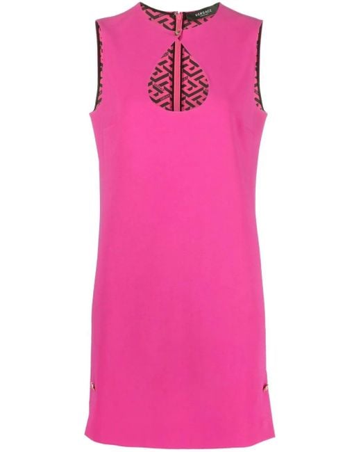 Versace Pink Cady Mini Dress