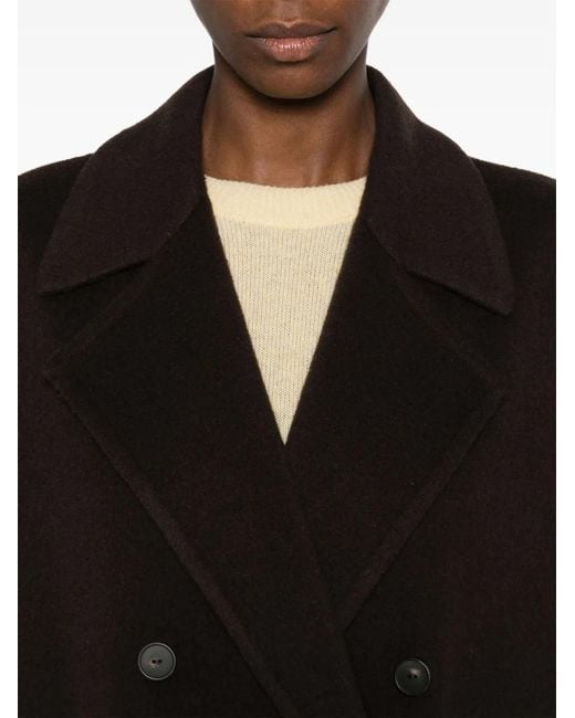 Vince Black Double-Breasted Coat