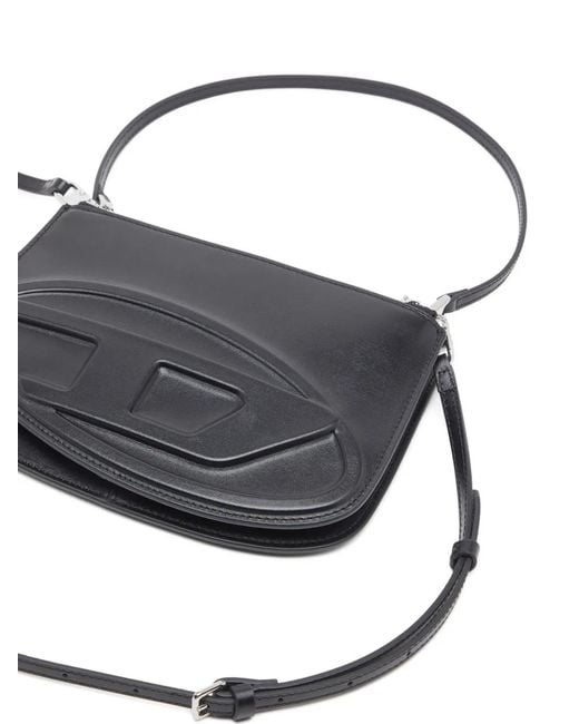 DIESEL Black 1Dr Twin-Double-Pouch Shoulder Bag