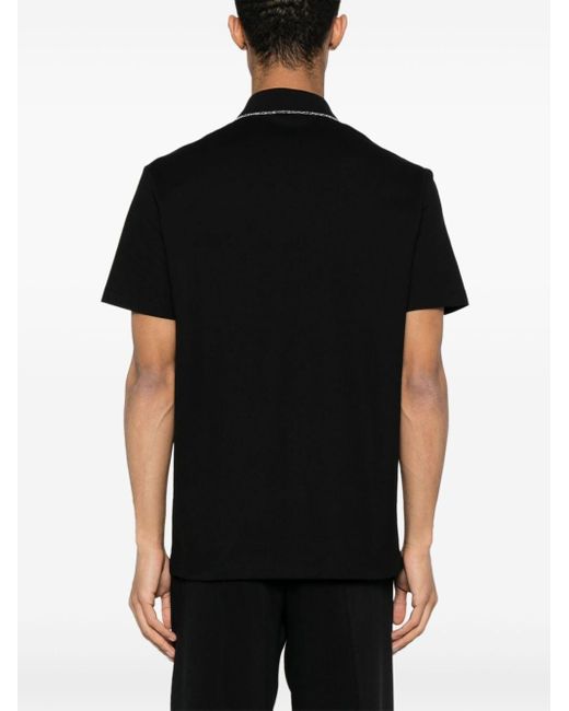 Versace Poloshirt Met Medusa-logo in het Black voor heren