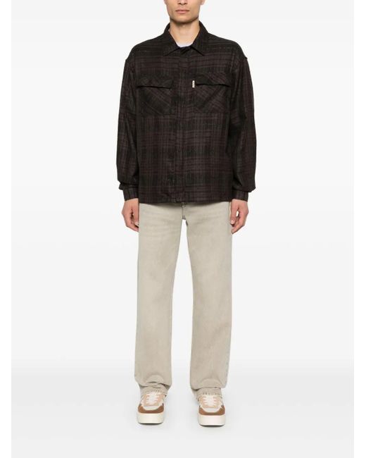 Represent Black Checked Shirt for men