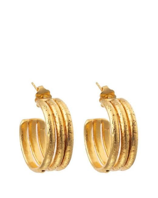 Sylvia Toledano Metallic Triple-Hoop Earrings