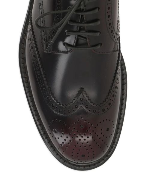 Doucal's Oxford-Schuhe mit Budapestermuster in Black für Herren