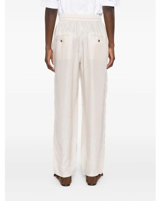 Isabel Marant Natural Zaylee Drawstring-Fastening Trousers