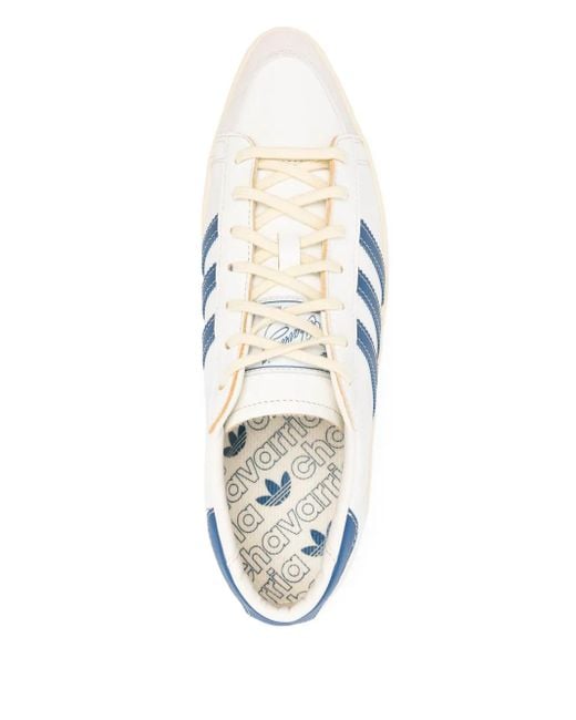 Adidas Blue Kareem Stripe-Details Sneakers for men