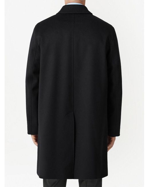 Burberry Black Cashmere Car Coat for men