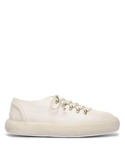 Marsèll White Chunky Leather Derby Shoes for men