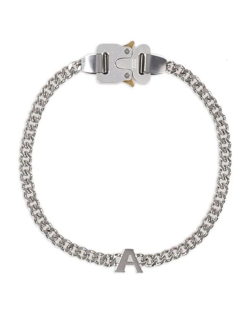 1017 ALYX 9SM Metallic Logo-Charm Chain-Link Necklace