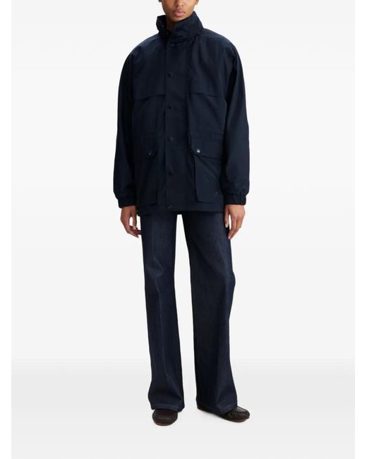 A.P.C. Blue Straight-Cut Jacket for men