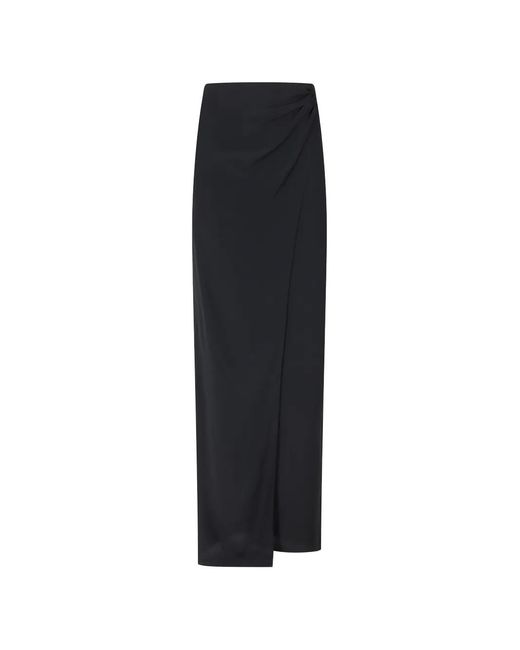 ANDAMANE Black Asymmetric Skirt