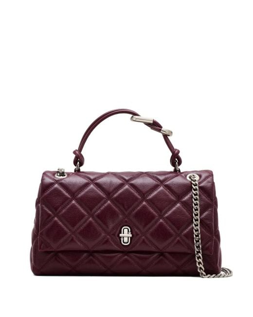 Marc Jacobs Purple Mittelgroße The Quilted Dual Convertible Schultertasche