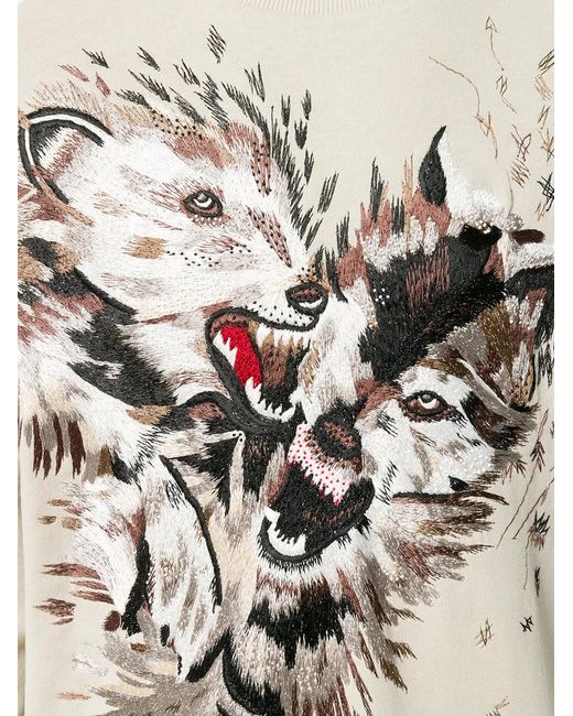 Ih Nom Uh Nit Multicolor Wolf Sweatshirt for men