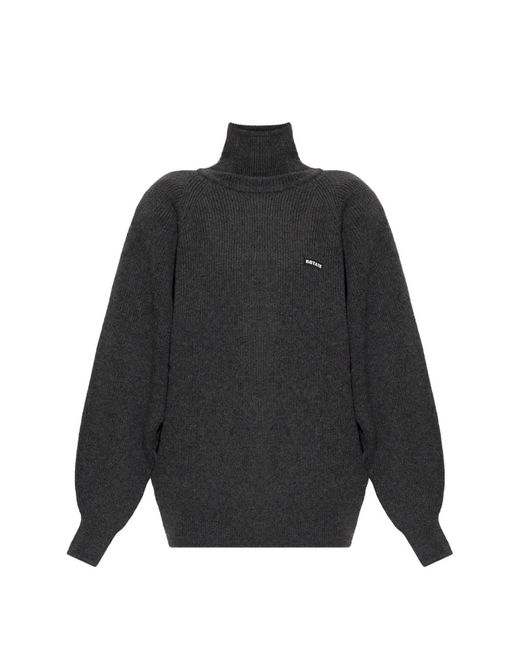 ROTATE BIRGER CHRISTENSEN Black Knit Highneck Jumper