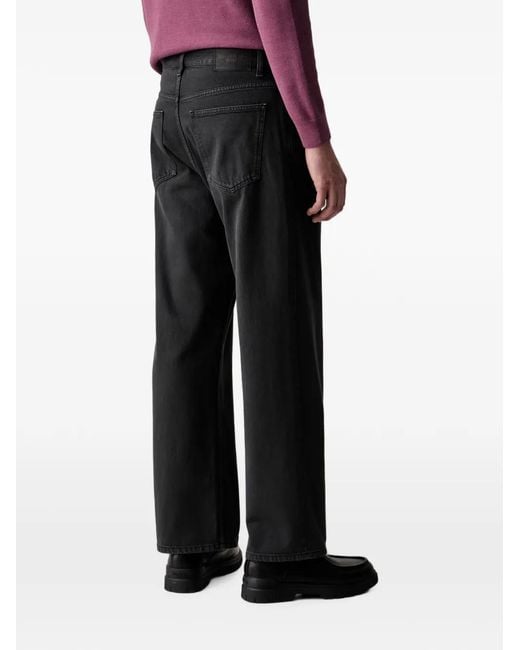 Marc O' Polo Black Logo-Patch Jeans for men