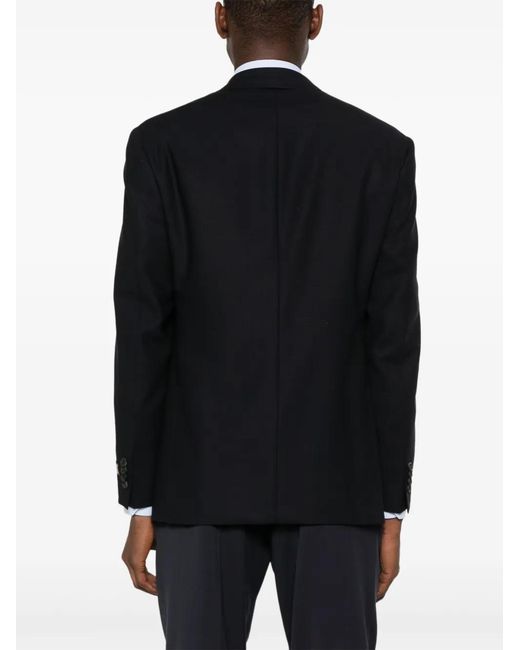 Chaqueta Con Solapas De Muesca Canali de hombre de color Black