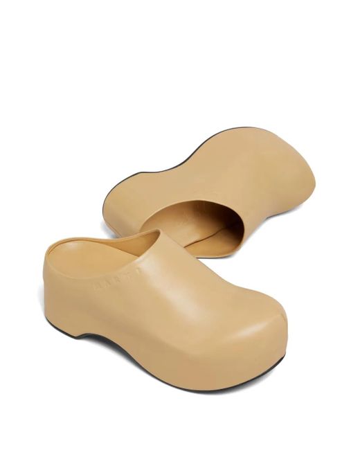 Marni Natural Platform Clogs