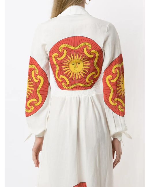 Amir Slama White Long Sleeves Cropped Shirt