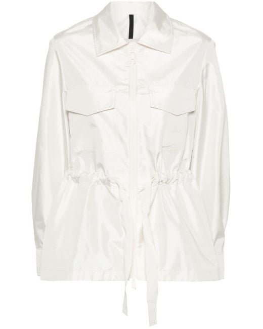 Moncler White Deipilo Logo-appliqué Jacket
