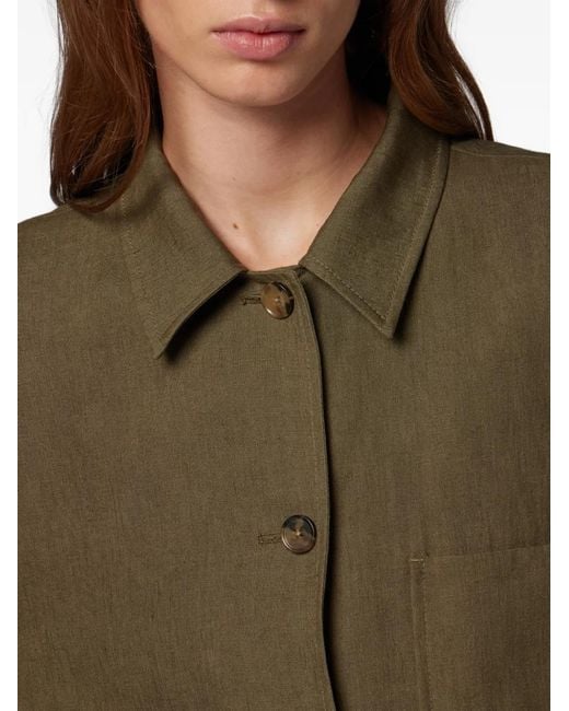 Paul Smith Green Patch-Pocket Linen Jacket