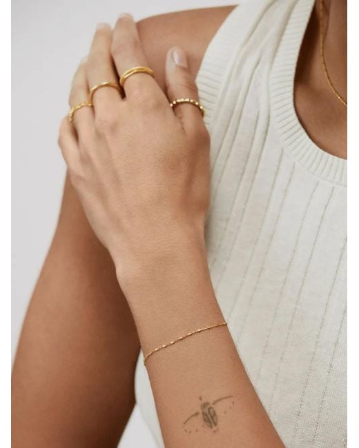 Monica Vinader Metallic Station Chain Bracelet