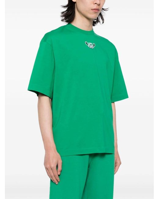 Off-White c/o Virgil Abloh Arrows T-Shirt mit Bandana-Print in Green für Herren