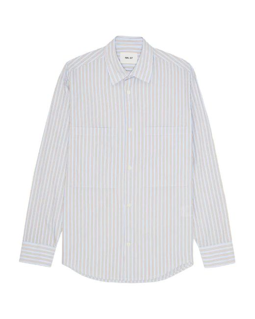 NN07 White A Light, Smooth Shirt for men