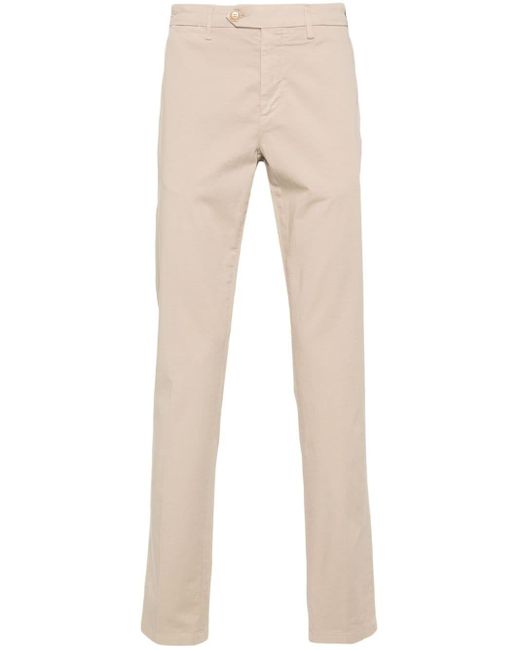 Canali Natural Slim-cut Chino Trousers for men