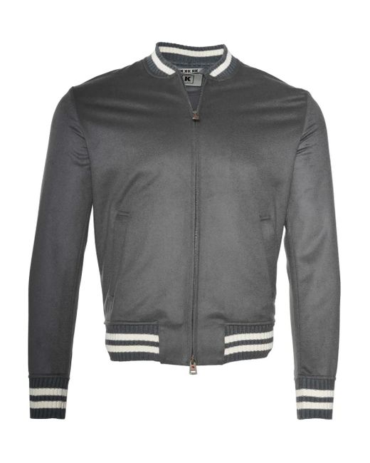 Bomber Didier di Kiton in Gray da Uomo