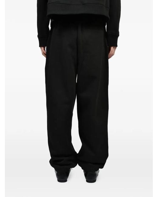 Entire studios Black Cotton Track Pants for men