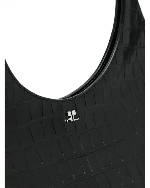 Courreges Black Große Holy Handtasche
