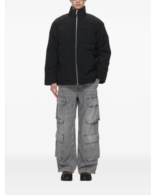 Won Hundred Blue Stand-Up Collar Jacket for men