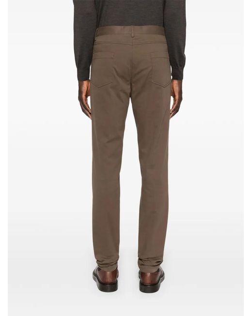 Corneliani Brown Five-Pocket Trousers for men