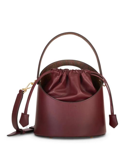 Etro Red Saturn Bucket Bag