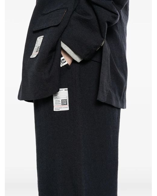 Maison Mihara Yasuhiro Blue Wool Layered Pants for men