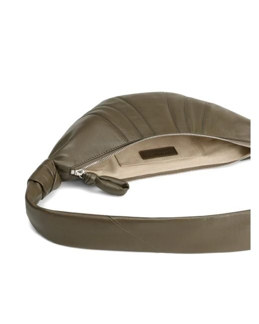 Lemaire Grote Croissant Schoudertas Met Vlakken in het Metallic