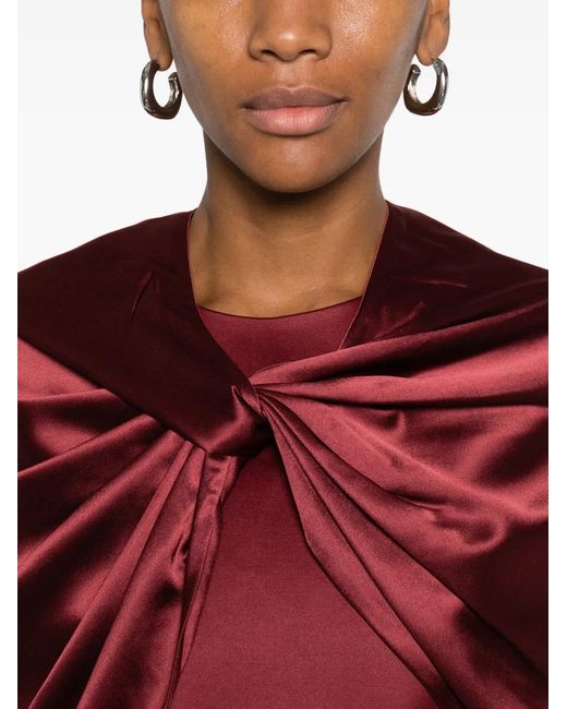 By Malene Birger Red Étole Pinlos À Fronces
