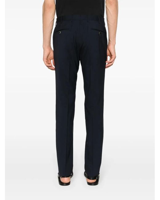 PT Torino Blue Mid-Rise Slim-Fit Trousers for men