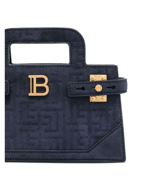 Balmain Blue Small B-Buzz Tote Bag