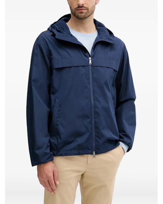 Polo Ralph Lauren Blue Zip-Up Hooded Jacket for men