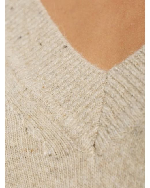 Pull À Col V Rohe en coloris Natural