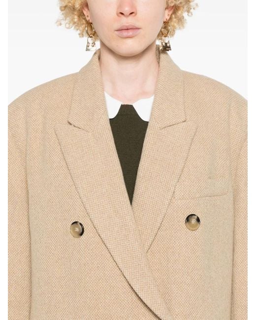 Isabel Marant Natural Lexana Coat