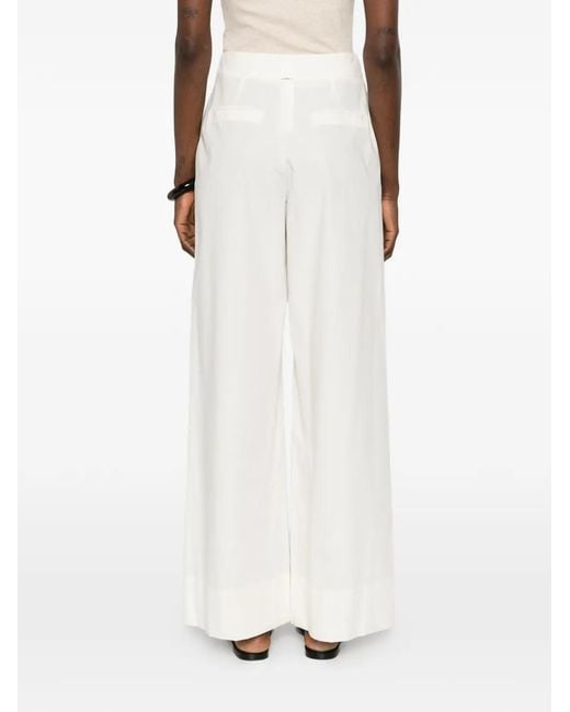 Twinset White Pocket Trousers